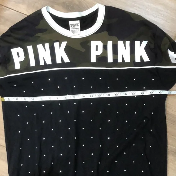 vS Pink Camo bling long sleeve - Picture 6 of 6